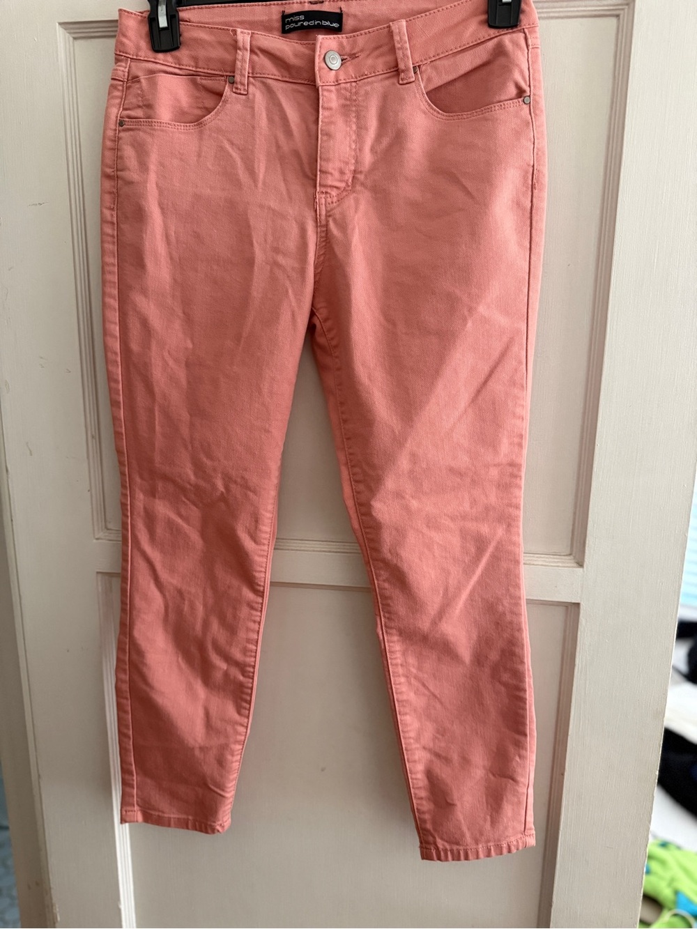Miss Poured in Blue brand Coral Cropped Slim Ankle Jeans